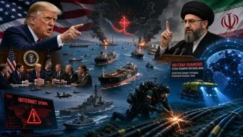 Ketegangan AS-Iran Memuncak, Teheran Ancam Infrastruktur Kabel Internet Dunia