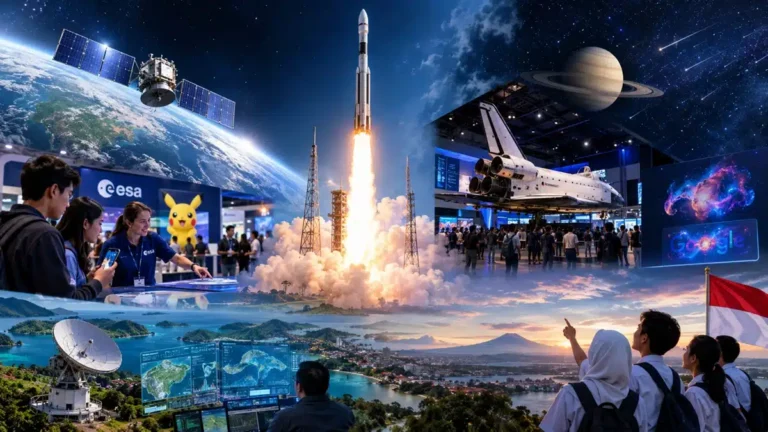 Ilustrasi berita eksklusif yang menyoroti World Space Week 2026.